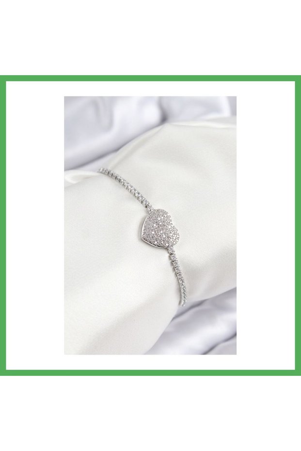 Brass Zircon Stone Model Silver Color Elevator Women's Bracelet Bezoss