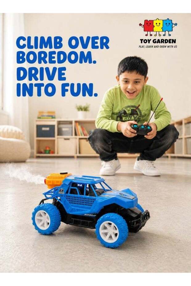 Remote Control Car with Water Spray Mist and Rear LED Light, 2.4GHz Rechargeable All