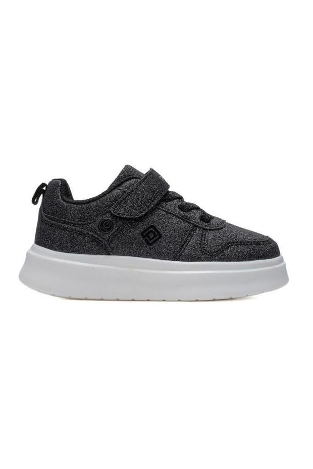 26-2404 Black Glitter Kids Sneakers