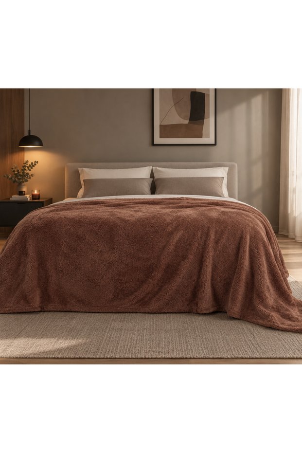 190*215 Welsoft-Polar Red Double Bedspread-Blanket