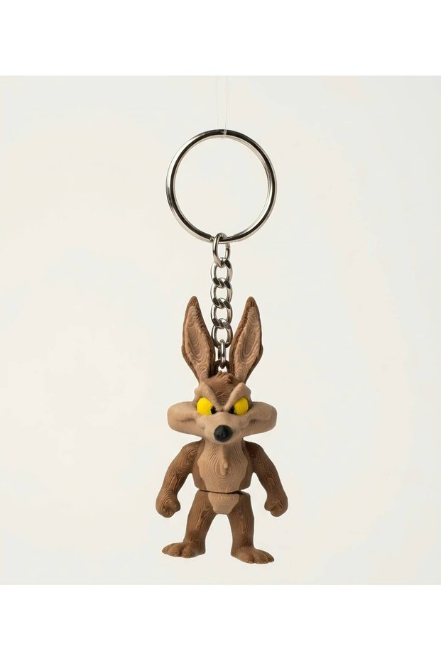 3D Design Wile E. Coyote Jackal Figure Keychain
