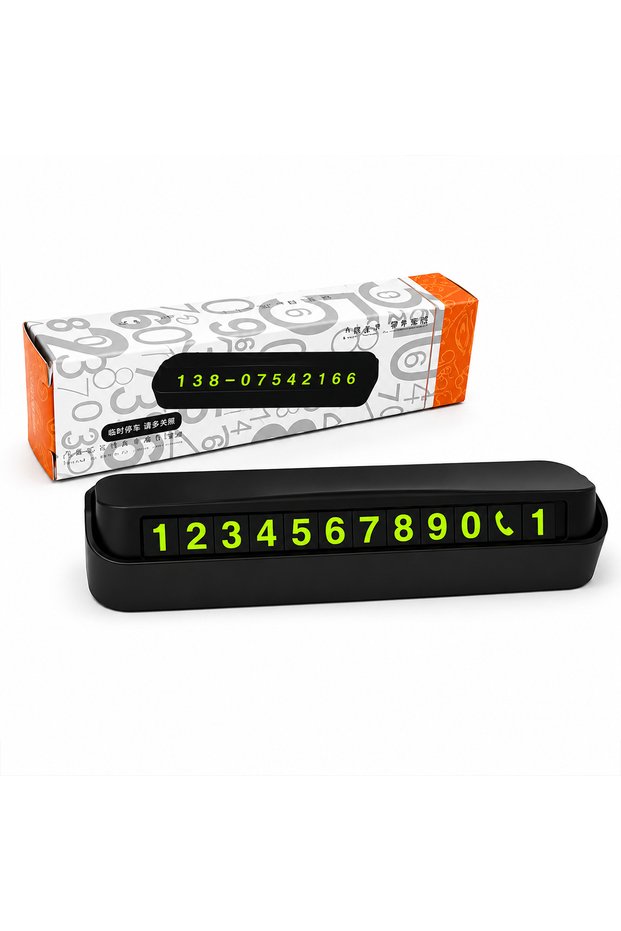 Enf-1030 Vehicle Parking Phone Number Plate Retractable 20-Piece Pack