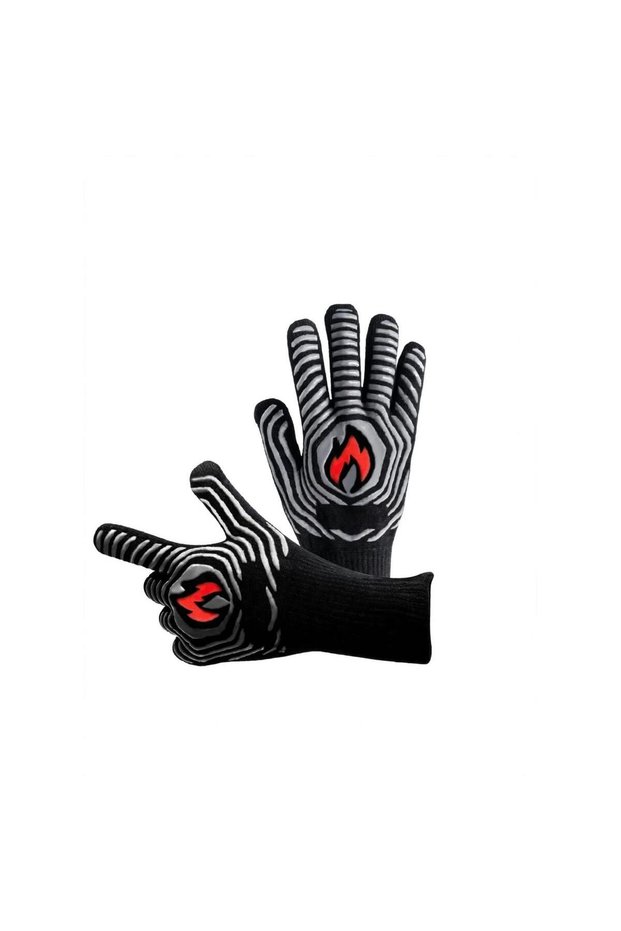 Heat Resistant Gloves for Cooking, BBQ Grilling, Oven Baking, Fireplace and Hot Food Handling