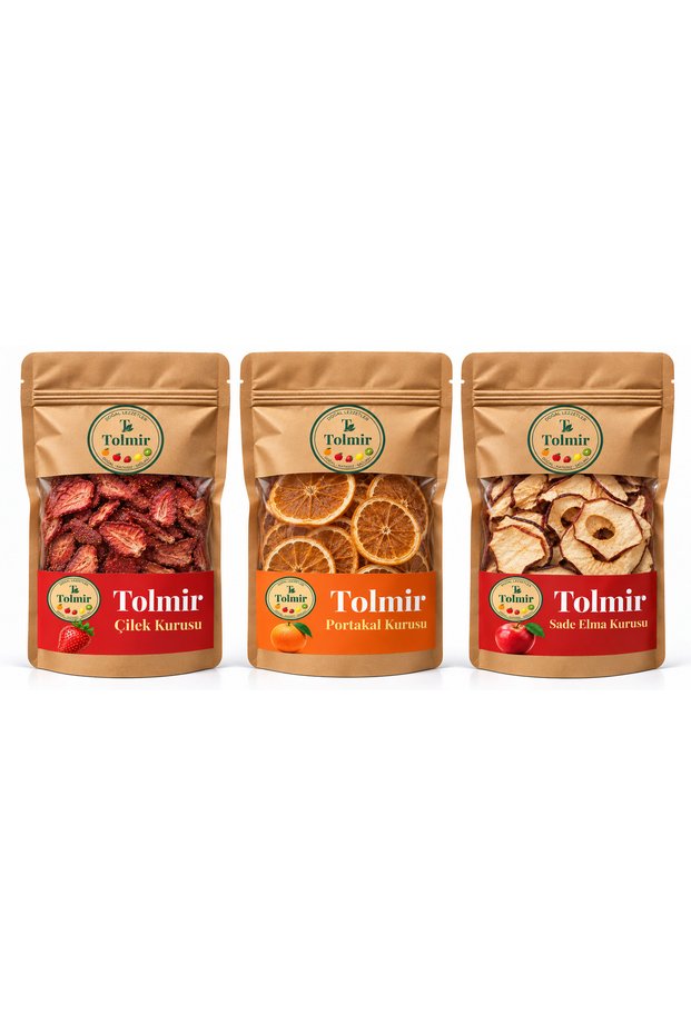 Dried Apple, Orange, and Strawberry Set of 3 – 3 × 100 G, Total 300 g