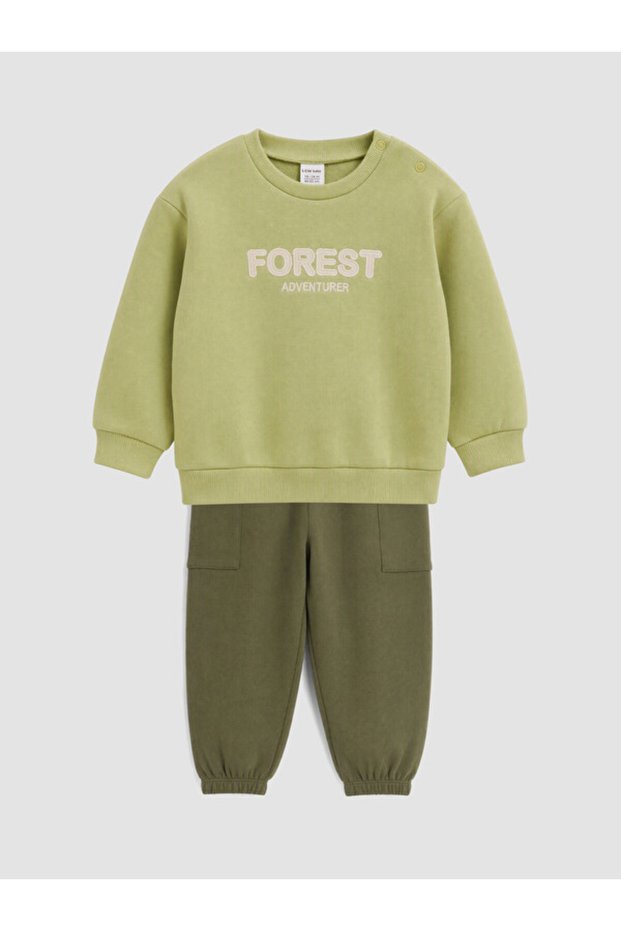 Rmz Gi̇yi̇m Farkiyla Embroidered Baby Boy Set