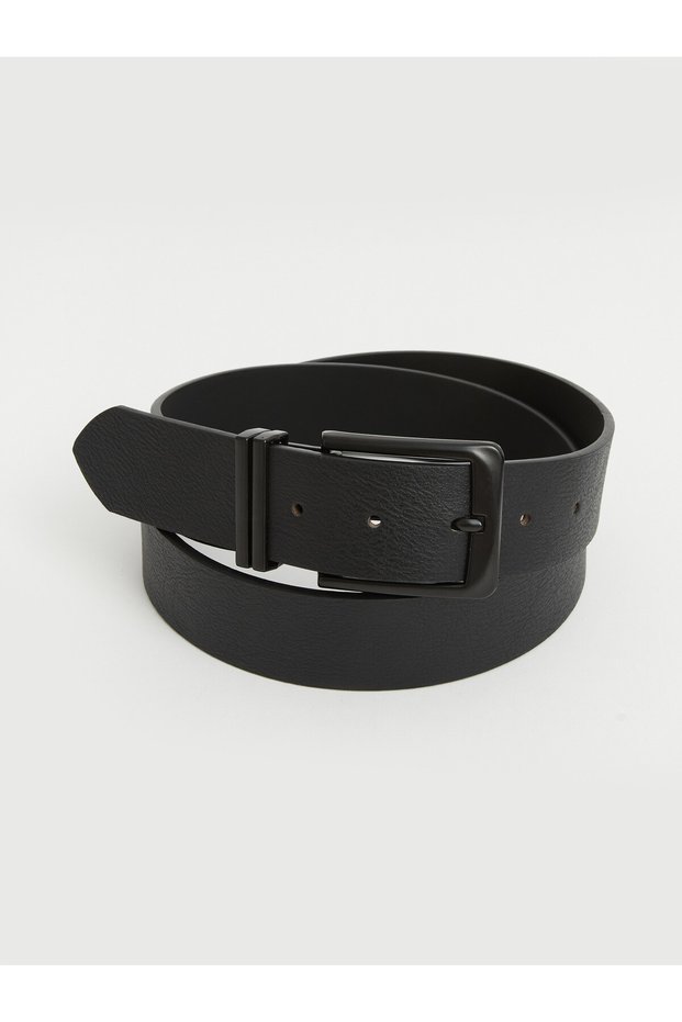 حزام رجالي أسود عادي من LCW ACCESSORIES مع فرق من NEVAVM