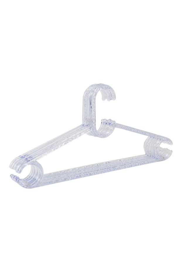 Crystal Transparent Clothes Hangers Set of 6