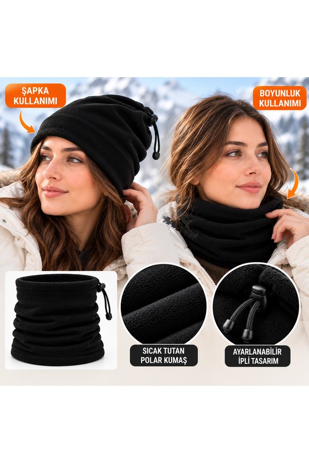 Unisex Neck Warmer Hat Multipurpose Thermal Neck Warmer Hat