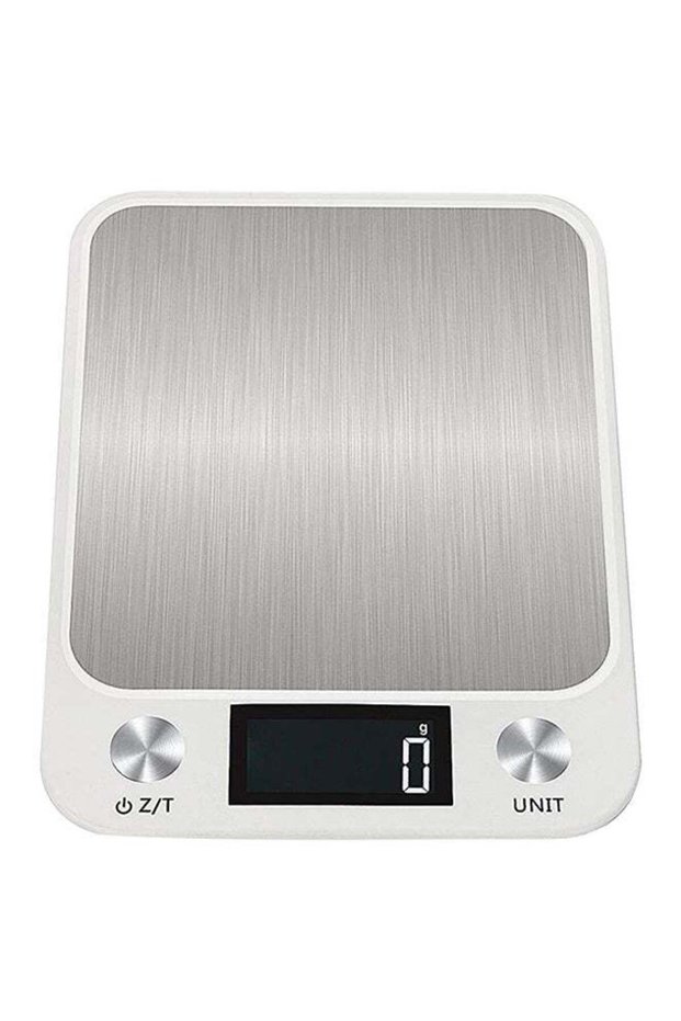 Halamodo Digital Kitchen Food Scale with Stainless Steel Platform, LCD Display, and Unit Conversion