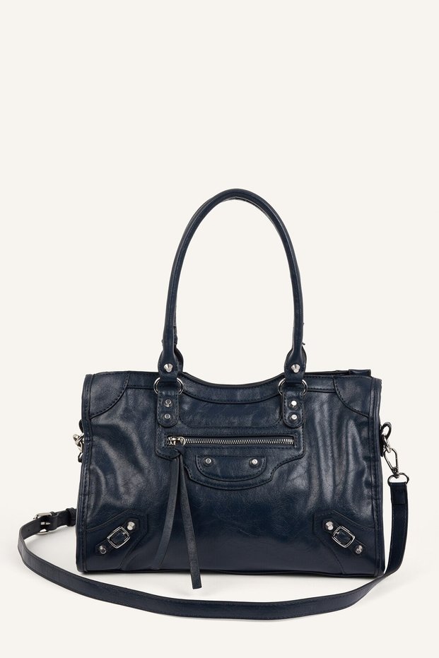 Women's Zippered Shoulder Bag I2318Axns