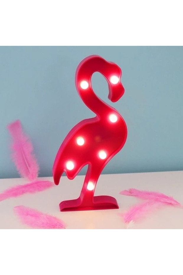 Flamingo night lamp with led lights