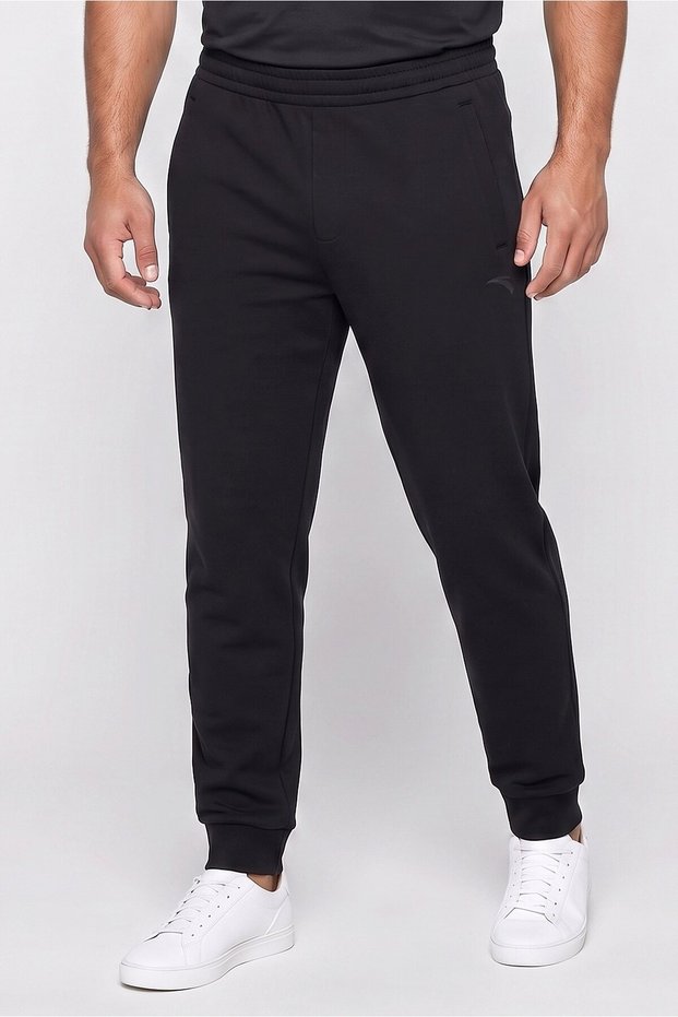 Men Regular Fit Outdoor Sweatpants, Black