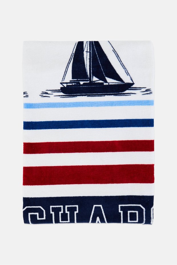 Printed Beach Towel, Multicolor