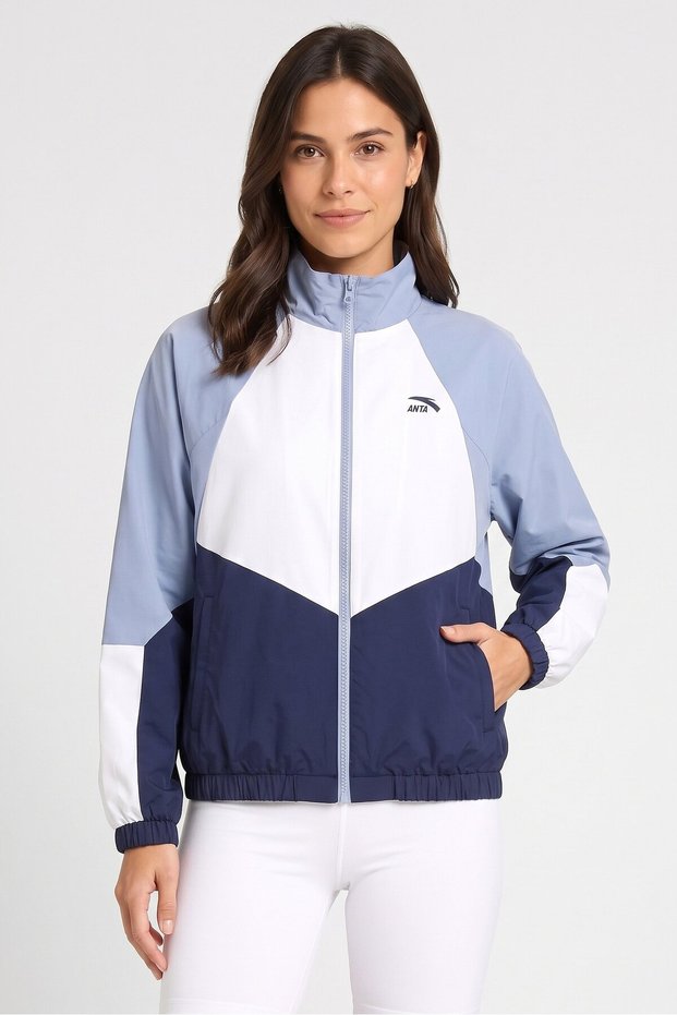 Women Relax Fit Long Sleeve Training Jacket, Multicolor
