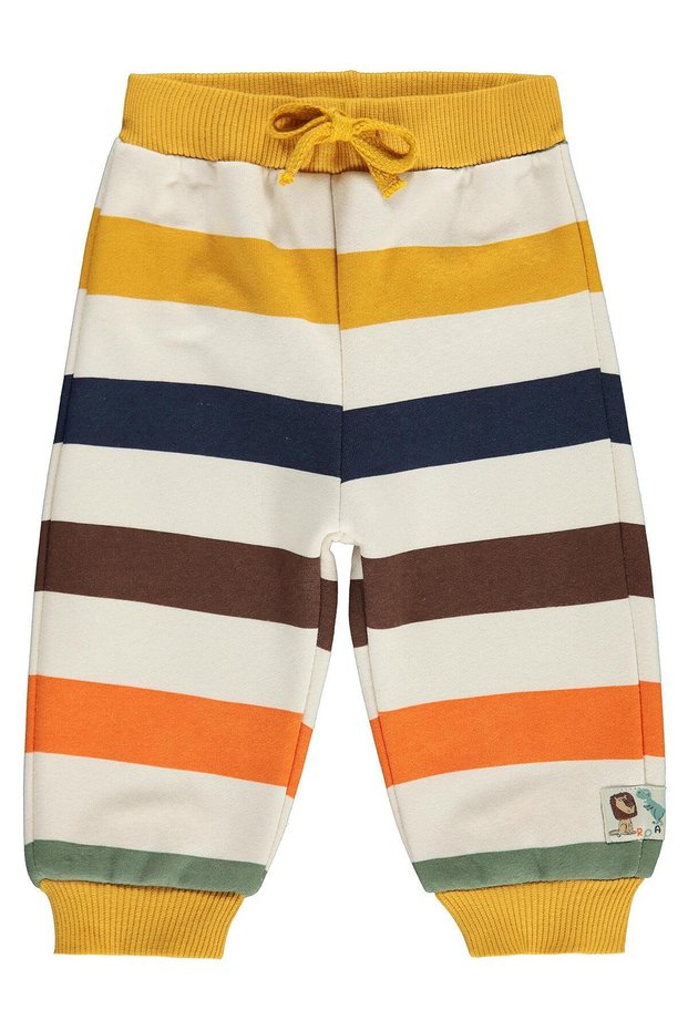 Striped 6-18 Month Sweatpants - Mustard