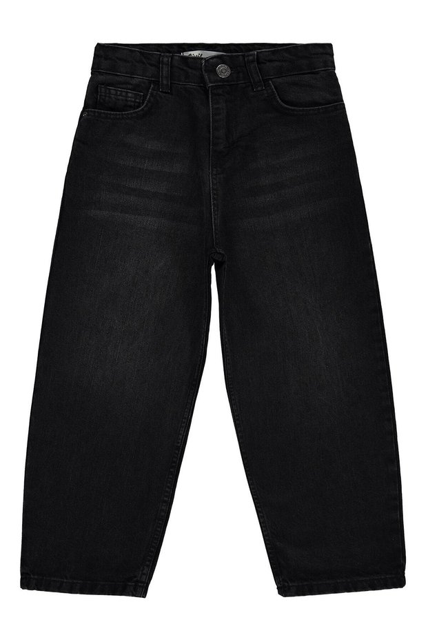 Baggy Fit Pants for 10-13 Years Old - Black