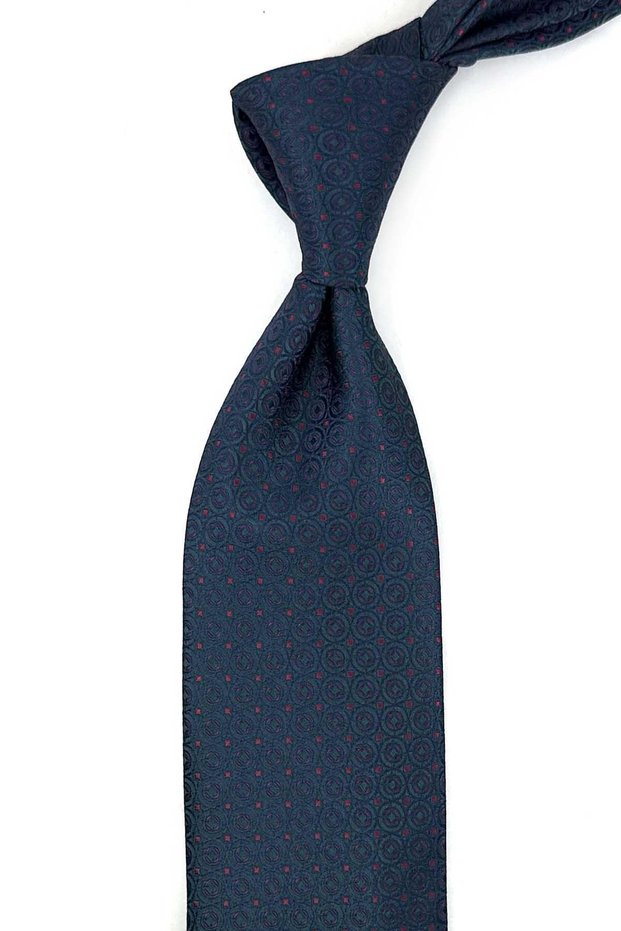 Green Polka Dot Pattern Classic Tie with Handkerchief Kk14137