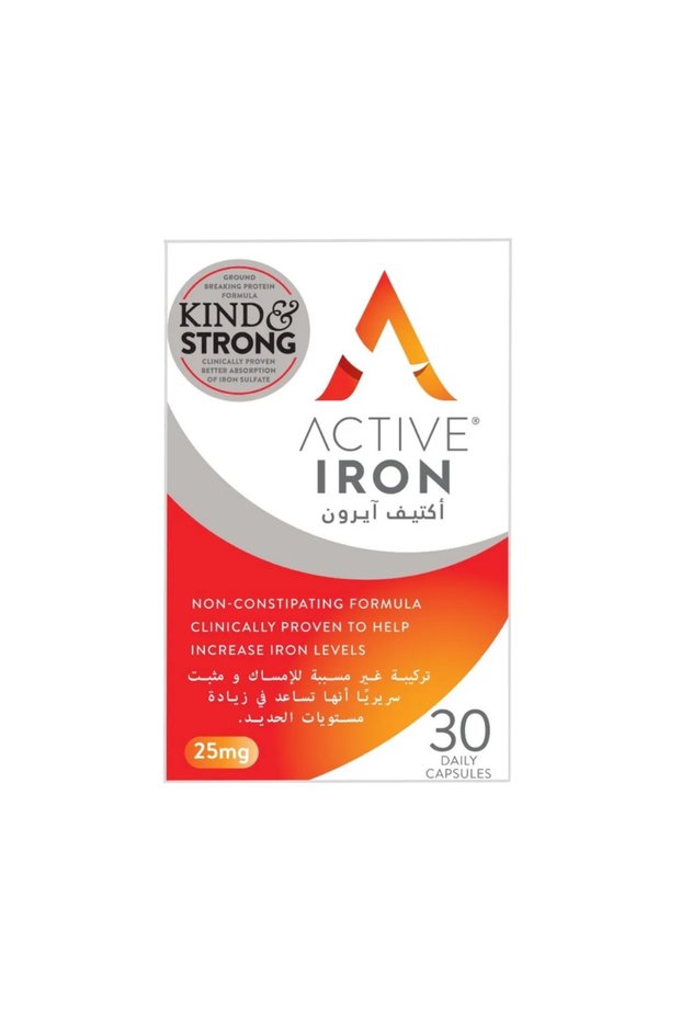 Iron 25mg High-Absorption Iron Supplement Capsules 30s