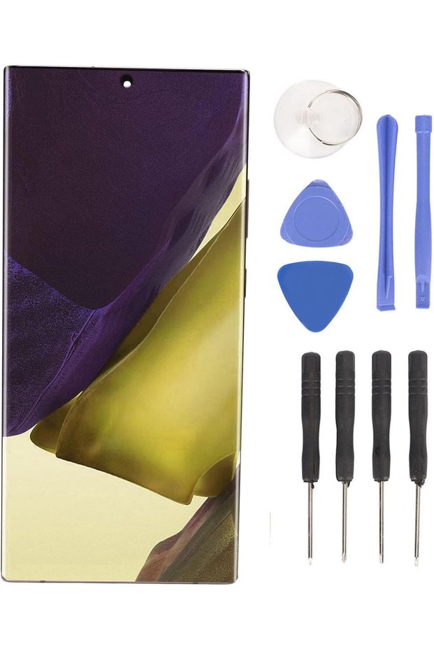 شاشة OLED LCD بديلة لهاتف نوت 20 ألترا، شاشة لمس مع لوحة رقمية مدمجة مع مستشعر بصمة الإصبع