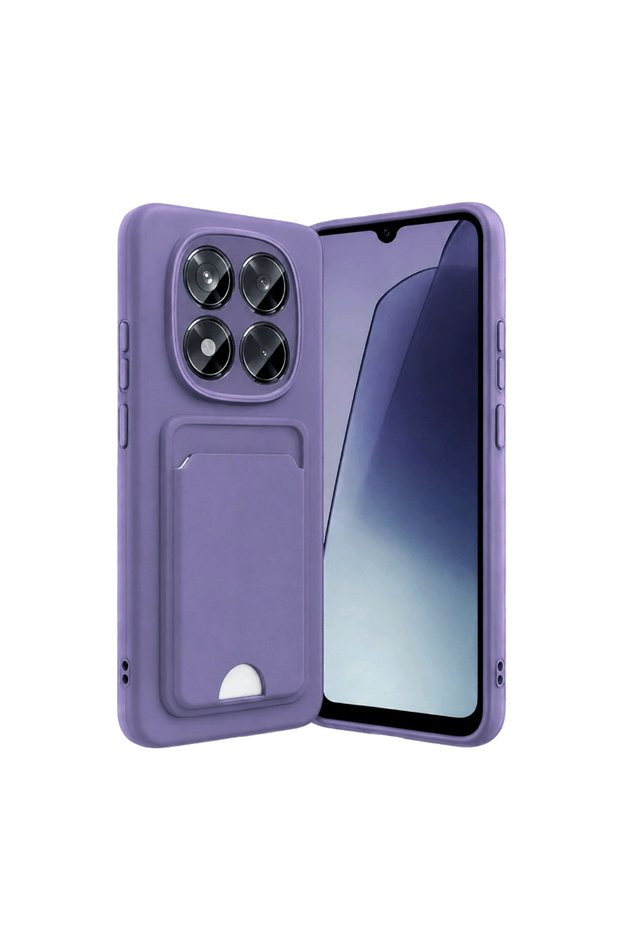 Xiaomi Redmi Note 15 Pro 5g Kelvin Silicone with Business Card Holder - Lilac