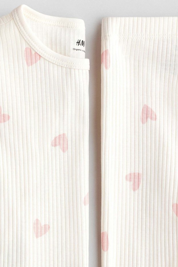 Ribbed cotton set
