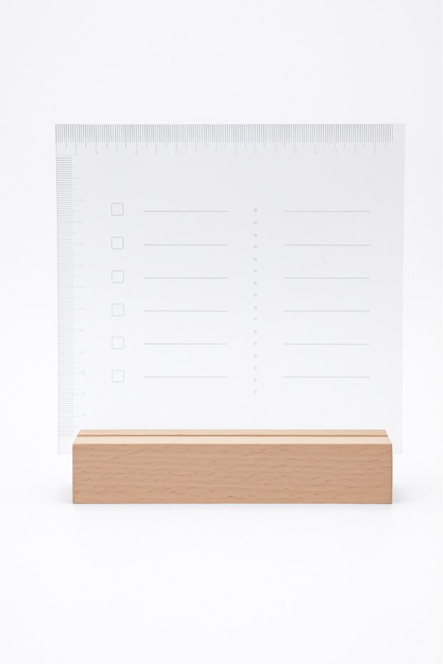 Luminous Notes Board with Wooden Base لوح الملاحظات المضيء بقاعدة خشبية