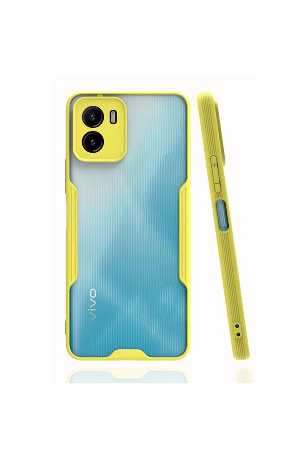 حافظة سيليكون بلاتينية لـ Vivo Y15s - أصفر