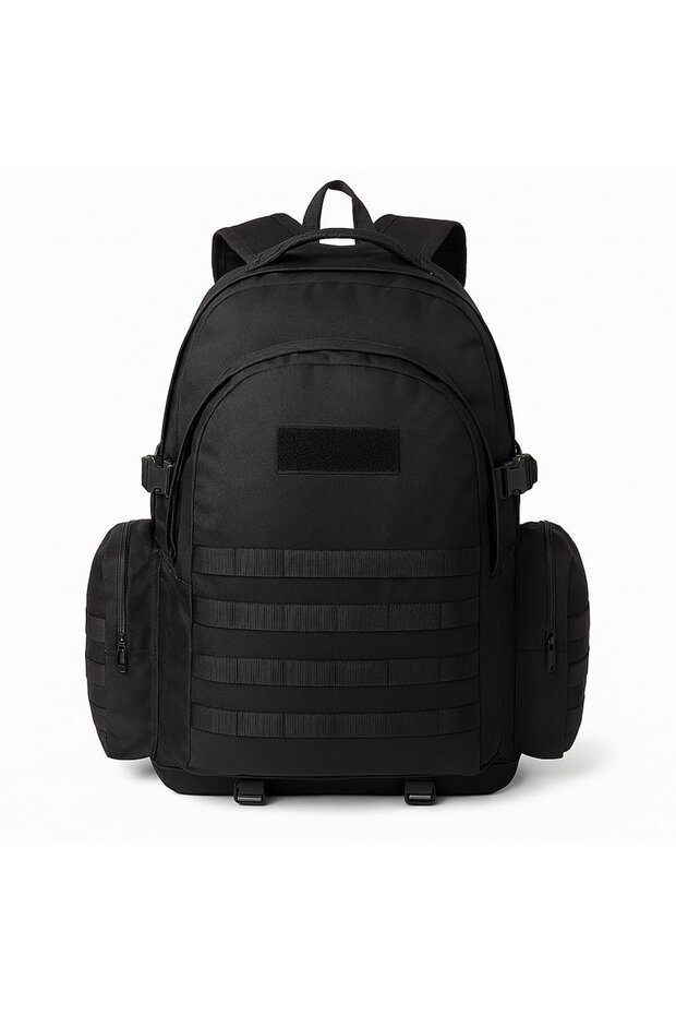 75 Lt Black Outdoor Backpack , Molle System, Water-Resistant , Multi-Compartment, Outdoor, Camping, Hunting,