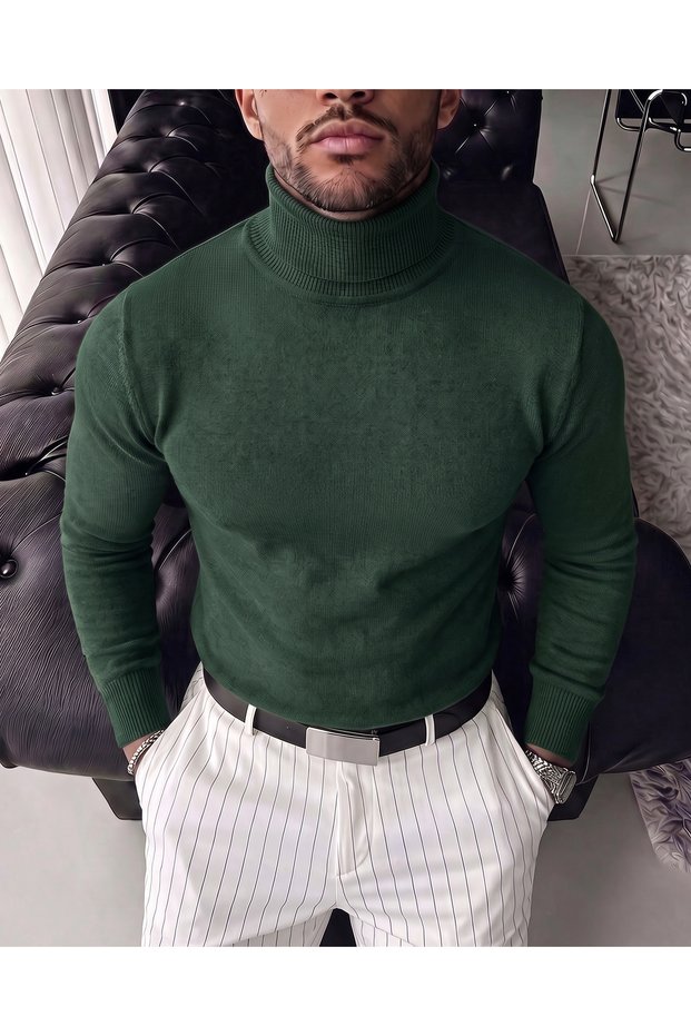 Men's Turtleneck Sweater Regular Camisole