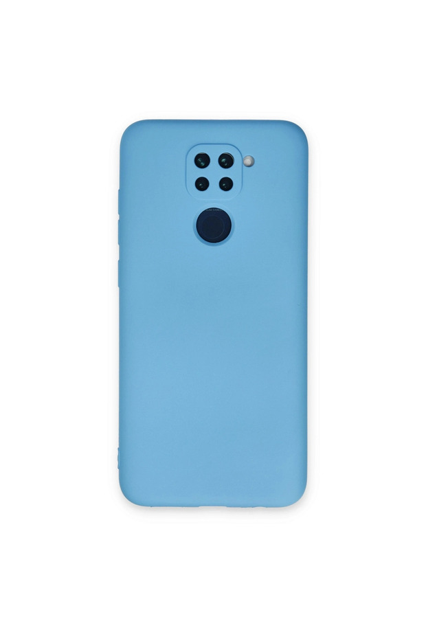 حافظة Xiaomi Redmi Note 9 نانو نانو داخل سيليكون مخملي - أزرق