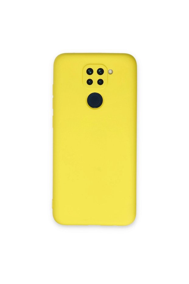 حافظة نانو داخلية مخملية من السيليكون لهاتف Xiaomi Redmi Note 9 - اللون الأصفر