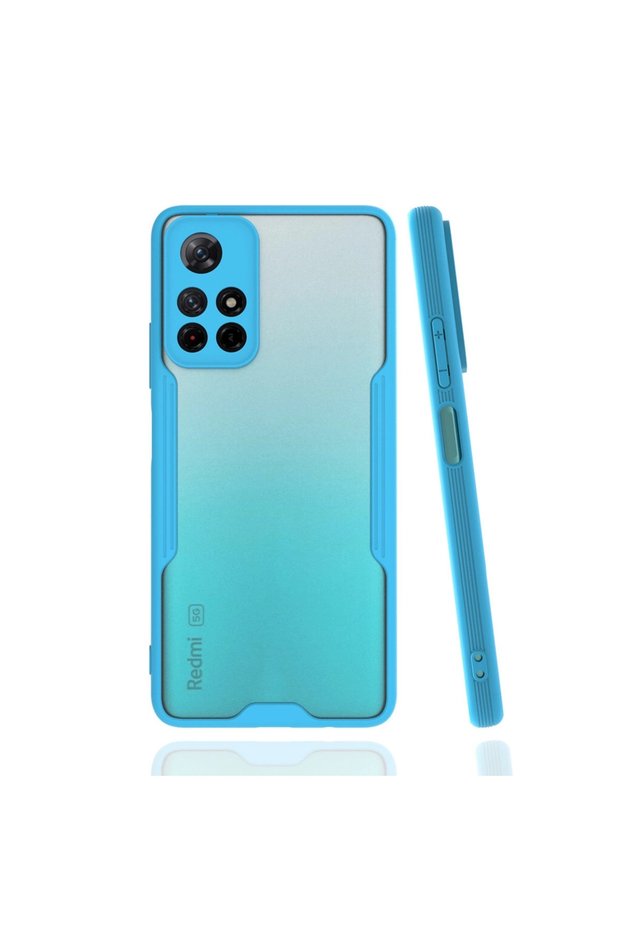 حافظة هاتف Xiaomi Redmi Note 11t من السيليكون البلاتيني - أزرق