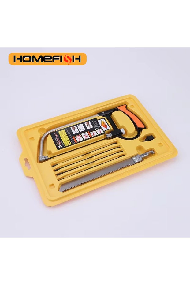 8in1 Saw Multi Purpose Hand DIY Steel Saw Metal Wood Glass Saw Kit 6 Blades Woodworking Metalworking