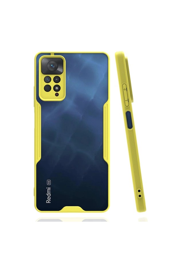 حافظة هاتف Xiaomi Redmi Note 11 Pro من السيليكون البلاتيني - أصفر