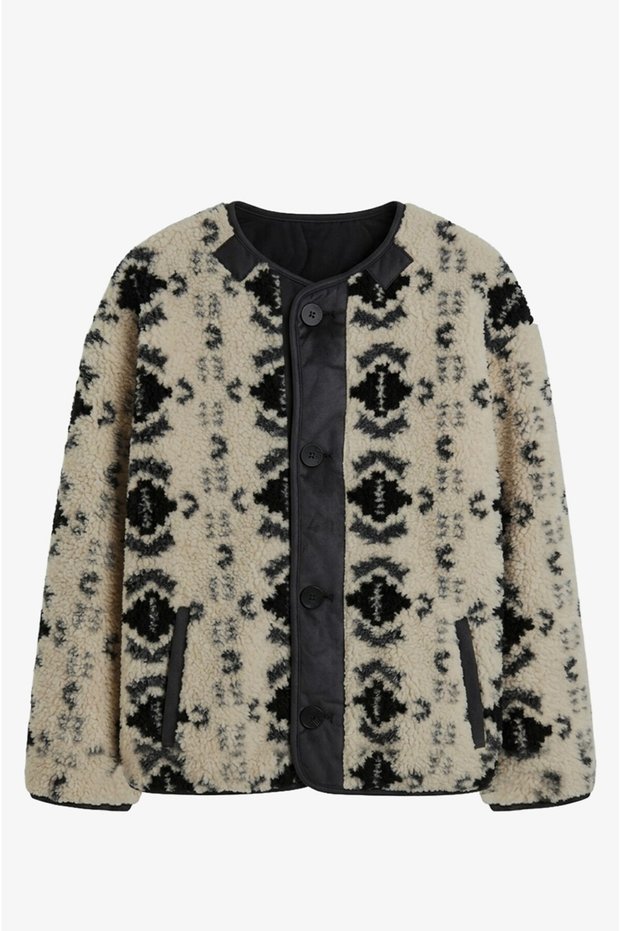 Black Double Sided Quilted Coat