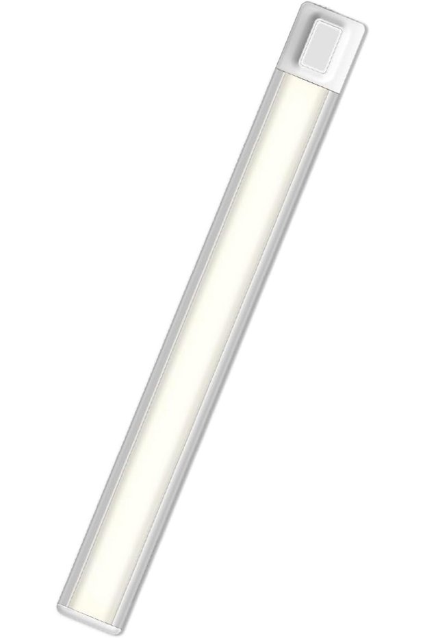 مصباح LED بطول 40 سم مع مستشعر حركة، سطوع 100 لومن، مصابيح LED موفرة للطاقة بقدرة 4 واط، قابلة لإعادة الشحن عبر USB-C 20