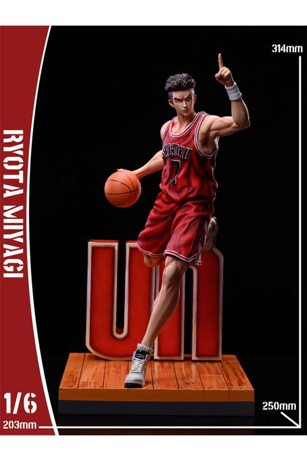 with box Rukawa Kaede Slam Dunk Sakuragi Hanamichi Anime Action Figures Rukawa Kaede Akagi Ta