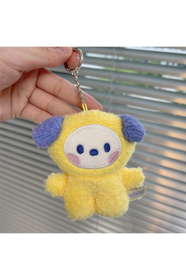 huanggou BT21 Korean ins cute trendy popular small animal MINI plush doll keychain bag packaging dec