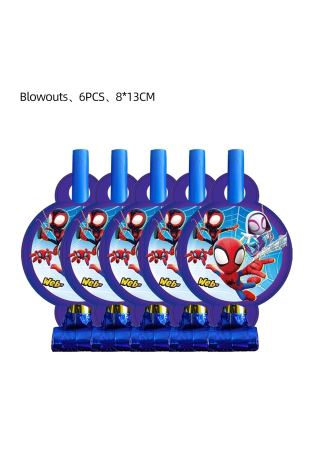 6pcs Spider And His Amazing Friends Birthday Decorations supplies Kit Plates Cups Tablecloth