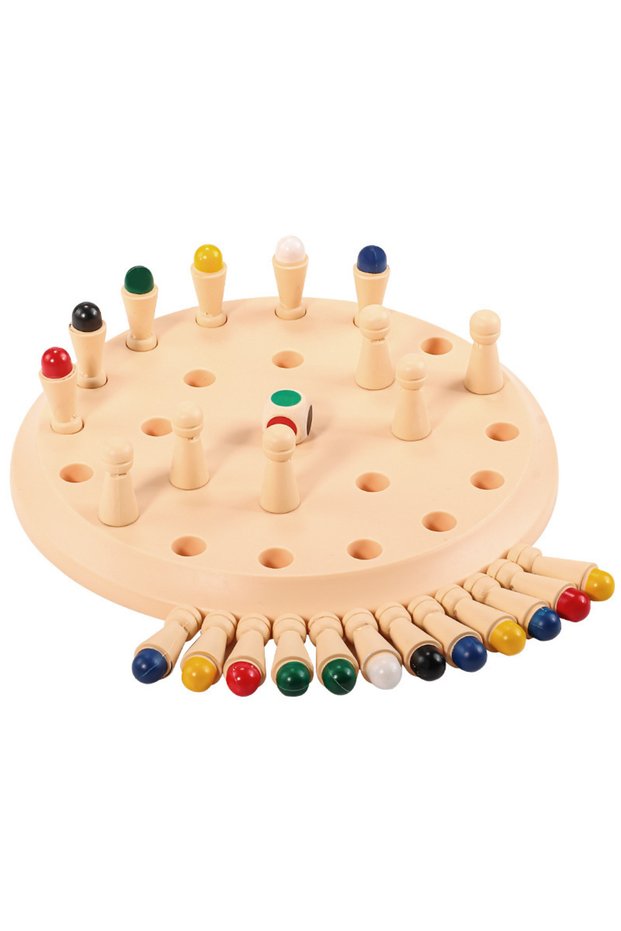 Dark Khaki Gowinbaby Memory Chess Matching Game: Family Board Games for Kids and Adults, Montessori