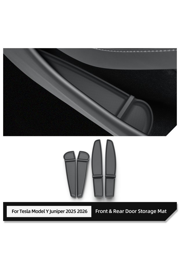 25MY pads 4pcs LUCKEASY for Tesla Model Y Juniper 2025 2026 Car Door Side Storage Pad Model Y L 2026