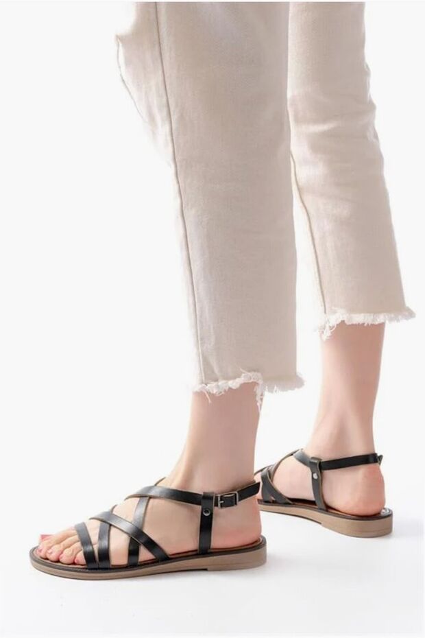 Women's Genuine Light Leather Breathable Orthopedic Sandals