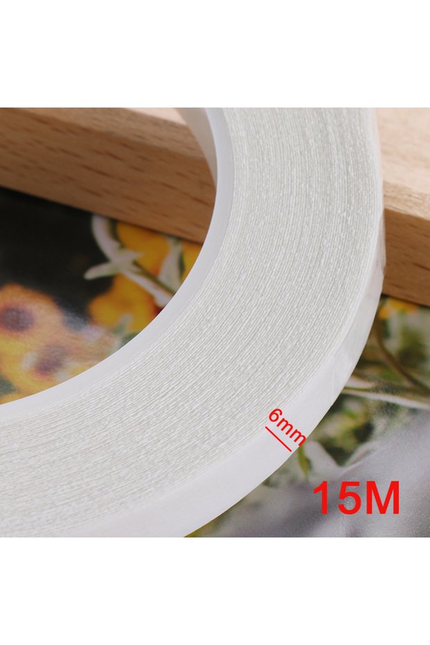 1roll Patchwork Sewing Tape Water-Soluble Adhesive Temporary Fixing Both Sides Stick 10m/15m for Cra
