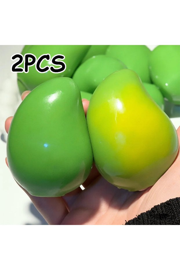 mango 2PCS Ultra Soft Temperature Changing Mango Handmade Ball decompression Squeeze Toy Squishy Toy