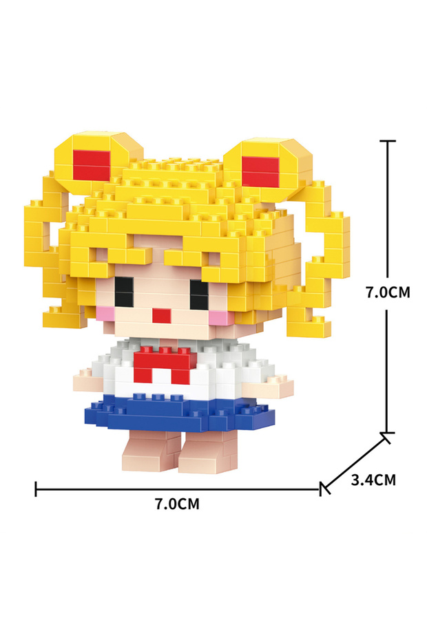 JM-7224-NOBOX Animal Doll Building Block Model Micro Particle Assembled DIY Small Ornaments Birthday