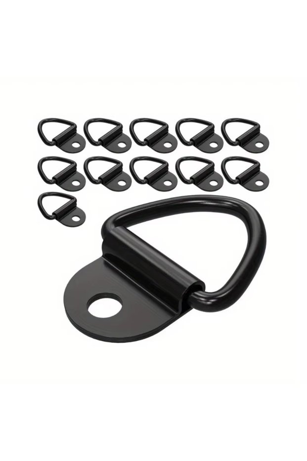 10pcs 10/20Pcs Stainless Steel D Shape Pull Hook Tie Down Anchor Ring for Truck Trailer RV Boat Carg