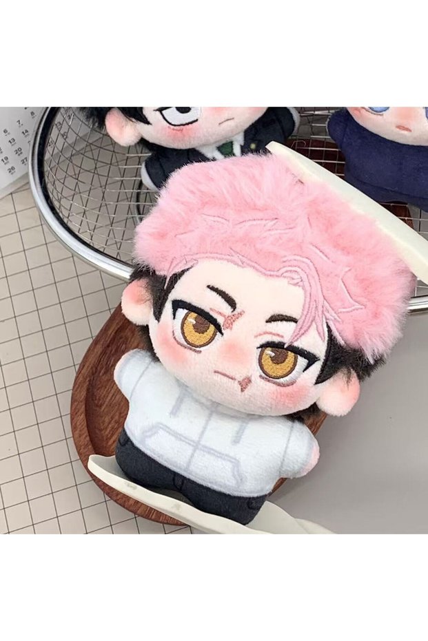 YUJI O 2026 New Kawaii JujutsuK Doll Anime Gojo Satoru Plush Keychain Cute JJK Figure Cotton