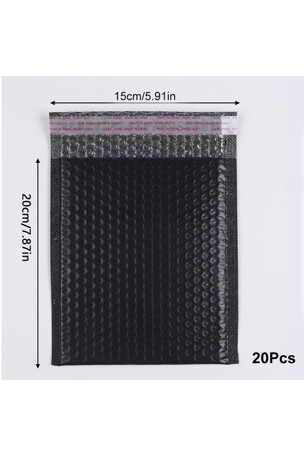 15x20cm 20Pcs 20Pcs Black Bubble Mailers Self Seal Mailing Envelopes Bags for Small Business Shippin