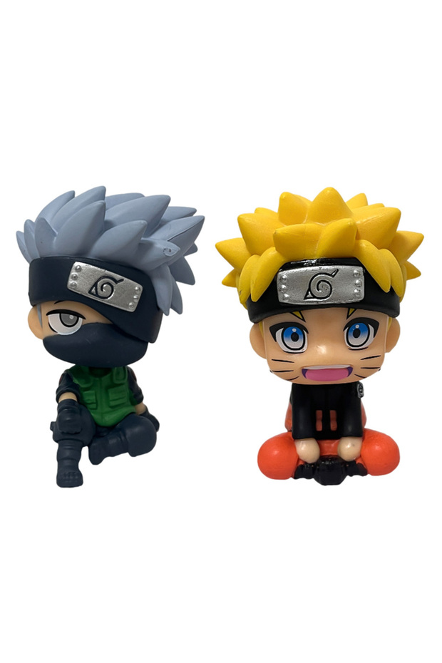 2pcs 10cm Naruto Anime Figure Uzumaki Naruto Kakashi Uchiha Sasuke Itachi Cute Toys Q Figural