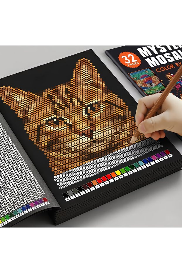 32 Pages Mystery Mosaics Color by Number Coloring Book 32 Pages Pixel Art Activity Book for Adult St